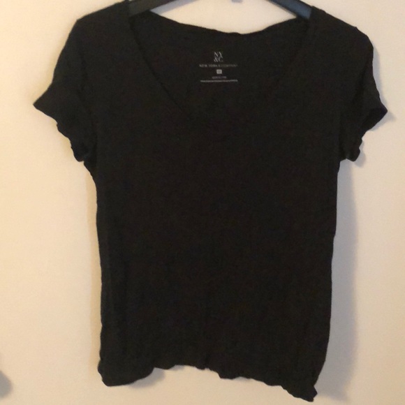 plain black v neck